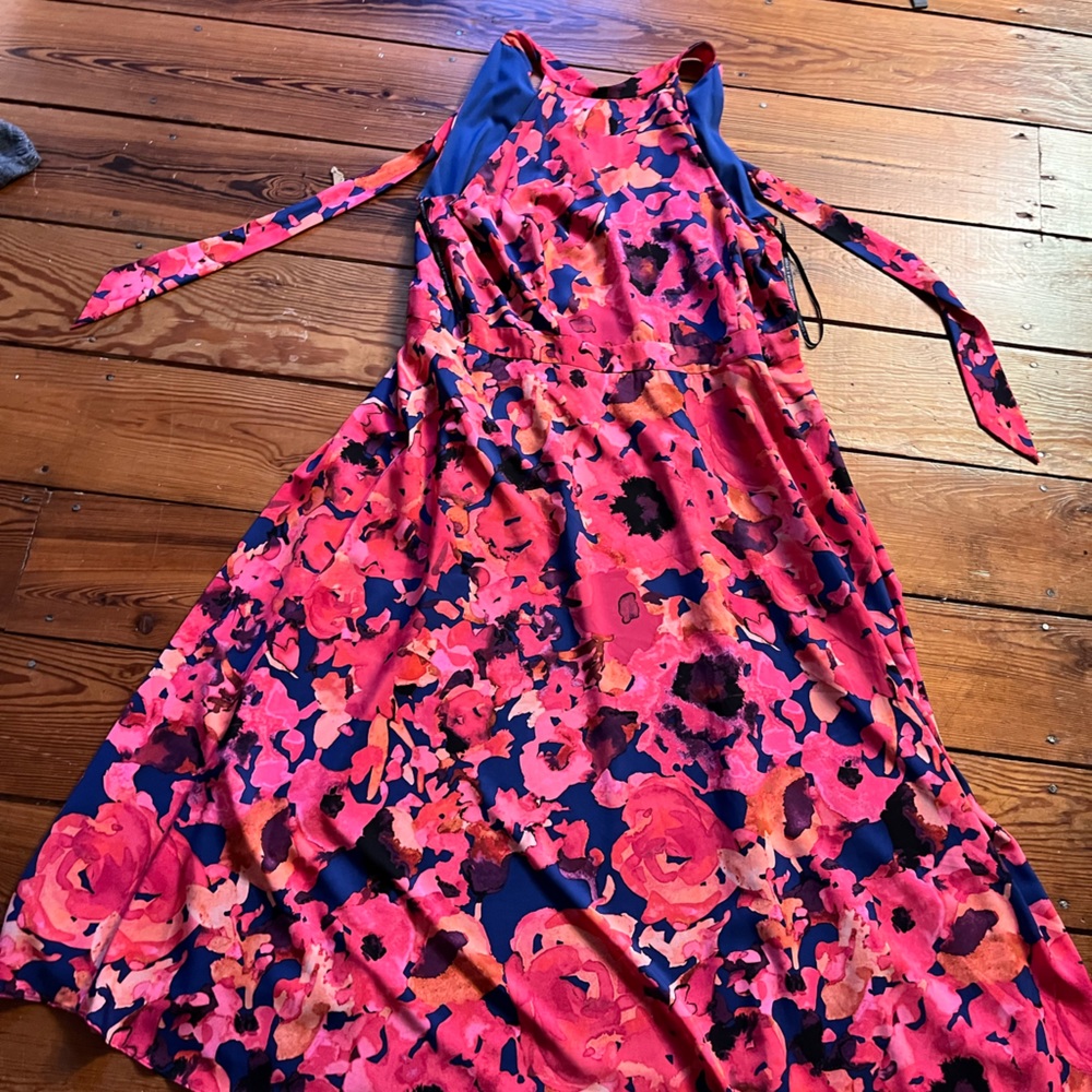 Tahari Arthur Devine Floral Dress 20 W
